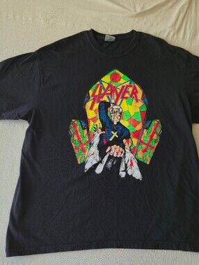 Slayer World Sacrifice Tour 1988 Graphic T-Shirt Size 2XL
